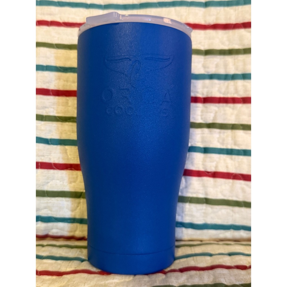 ORCA Chaser 27oz Tumbler Royal Blue Stainless Steel Travel Mug Nucor-Yamato Logo